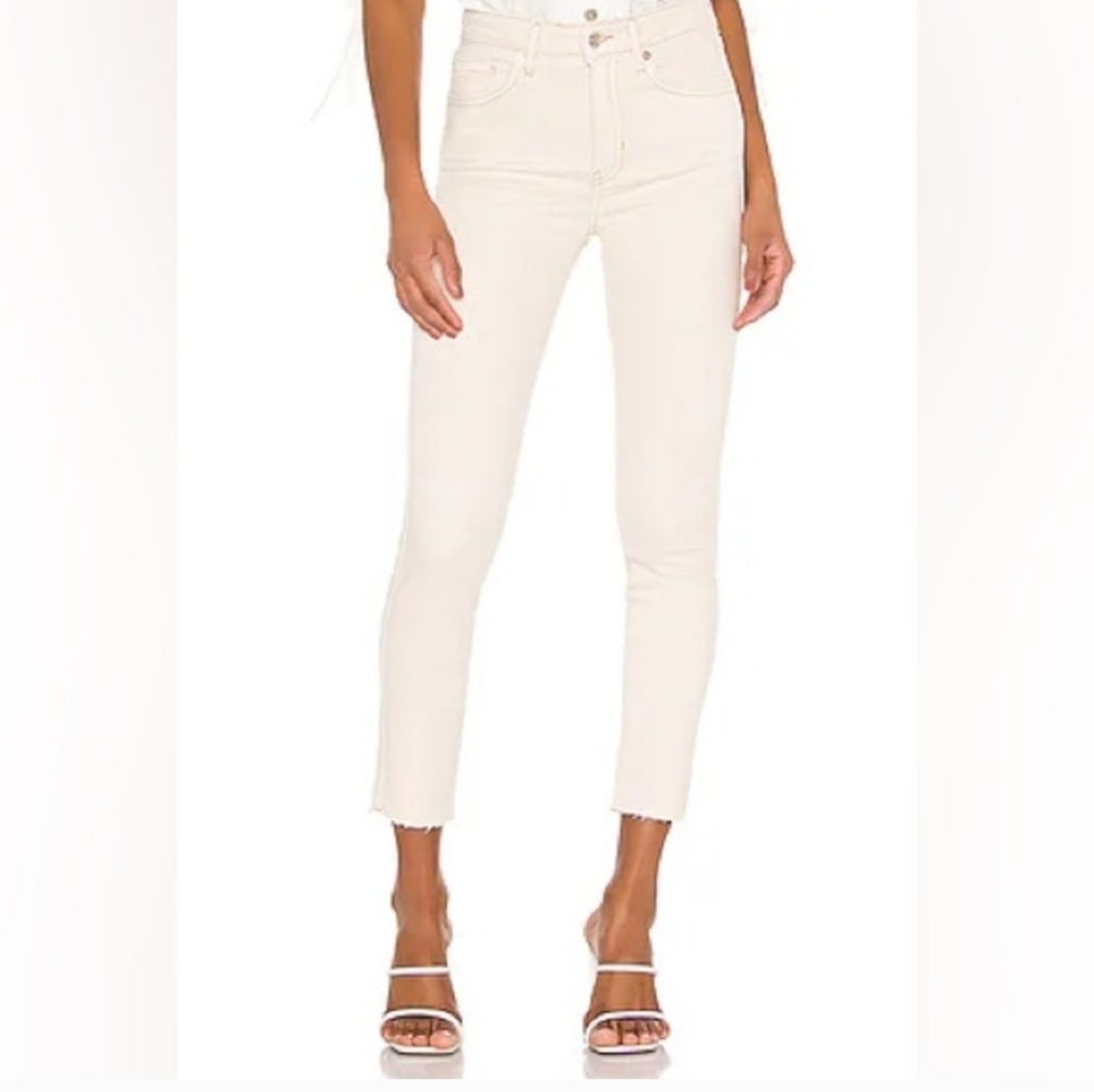 FREE PEOPLE We The Free High Rise Jegging Ivory Size 27